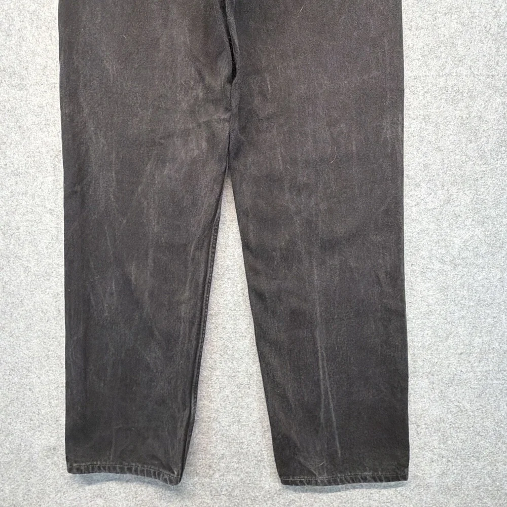 Vintage Levis 565 Made In USA 33x34 Black Grunge Baggy Skate